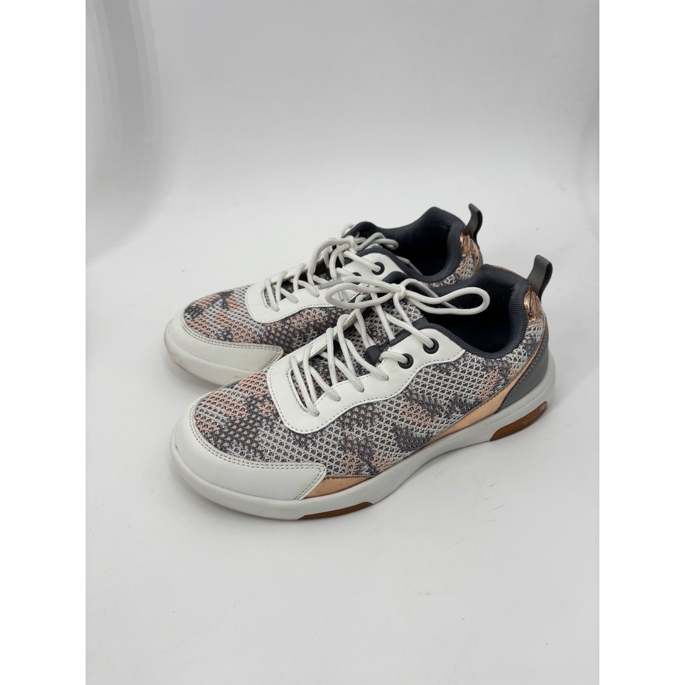 Orthofeet Coral Sneakers Womens 8.5 Grey Peach Rose Gold Orthopedic Shoes